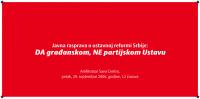 DA građanskom NE partijskom ustavu
